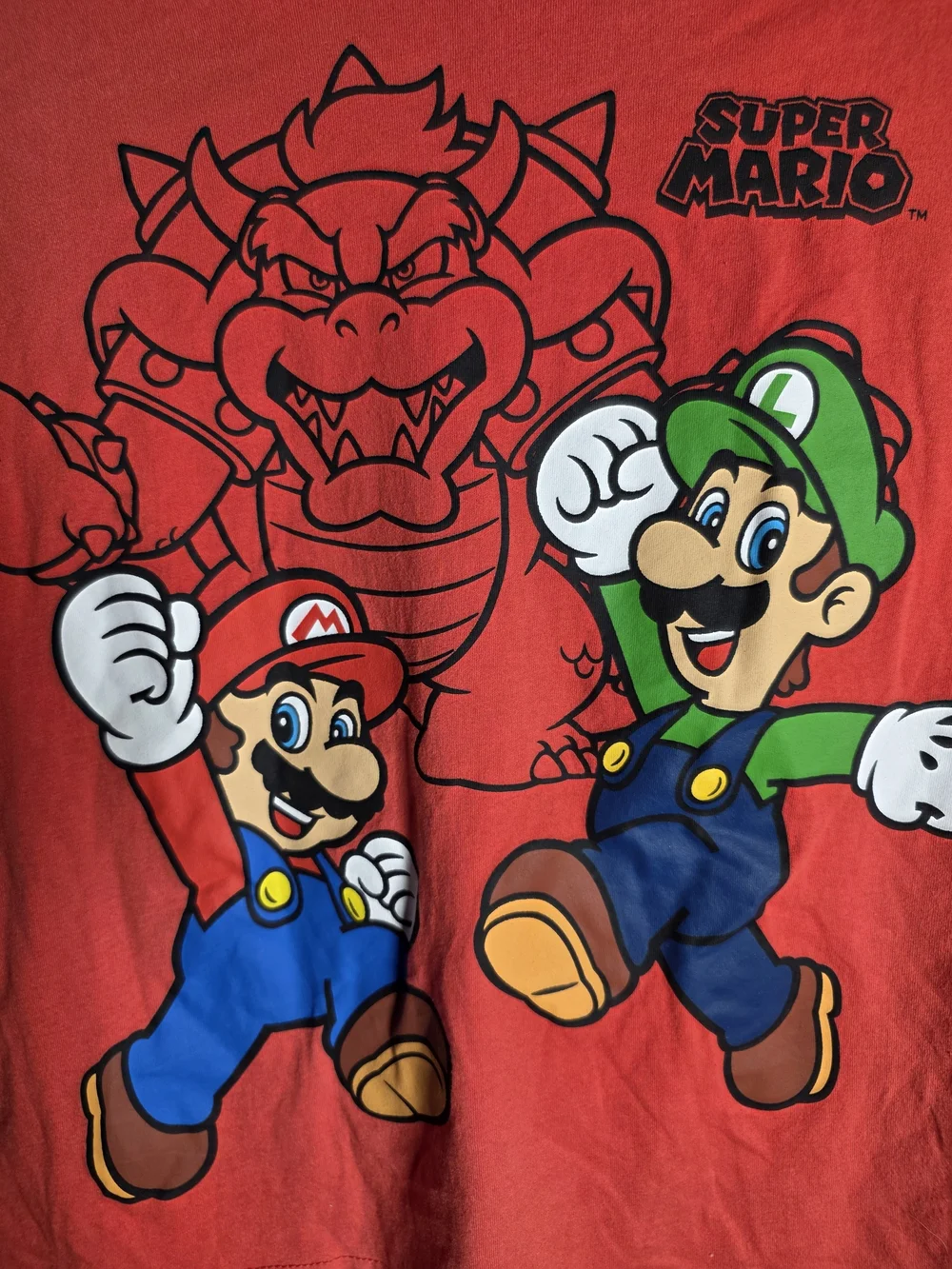 Nintendo Super Mario Mario Luigi Bowser Sleeveless Graphic Tank Top Boys 10/12